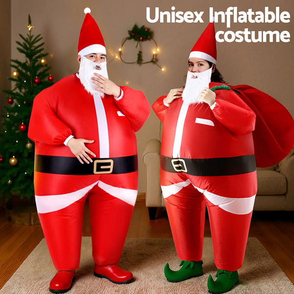 Inflatable Christmas Santa Claus Costume Adult
