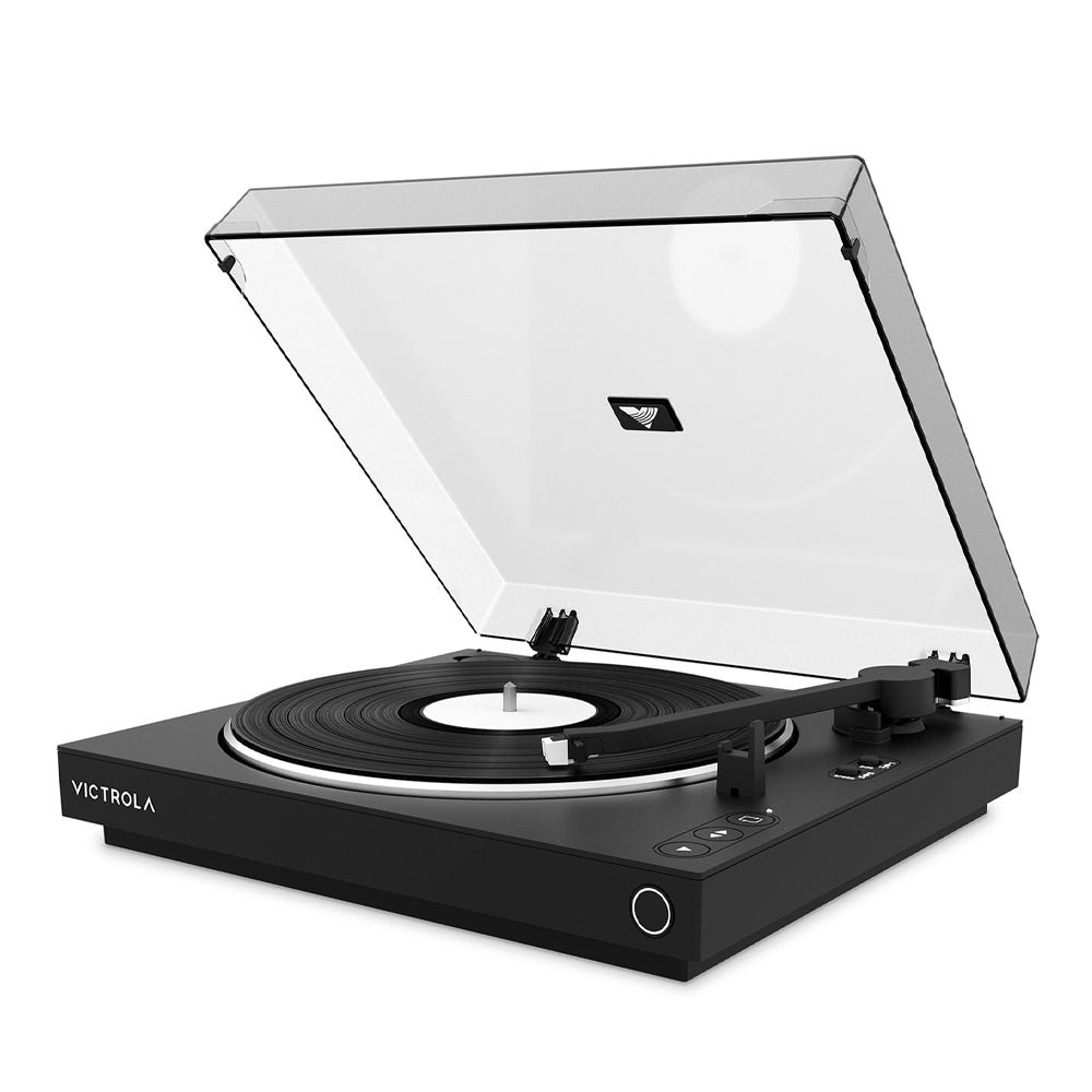 Victrola Automatic Turntable Black - American Made High Quality - Save $25 With FREE SHIPPING!