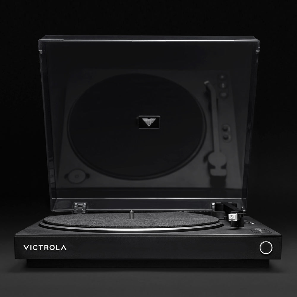 Victrola Automatic Turntable Black - American Made High Quality - Save $25 With FREE SHIPPING!