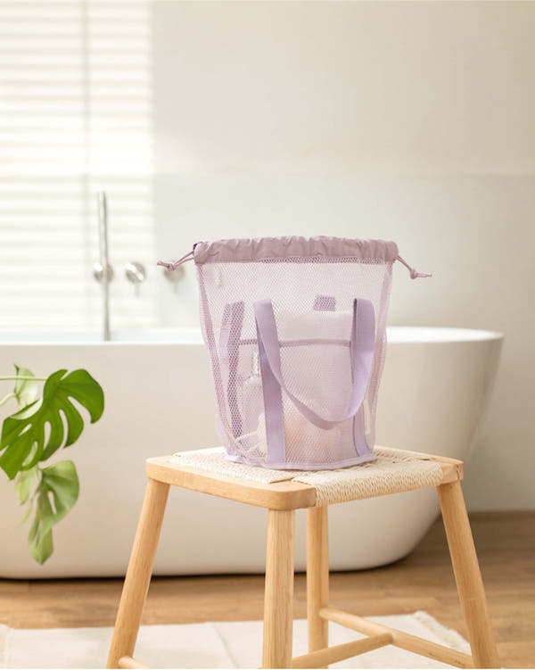 Green Mesh Beach Bag