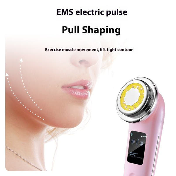Beauty Co Face Lifting/Skin Tightener - EMS Therapy, Warm Massage, Vibration for Radiant & Firm Skin