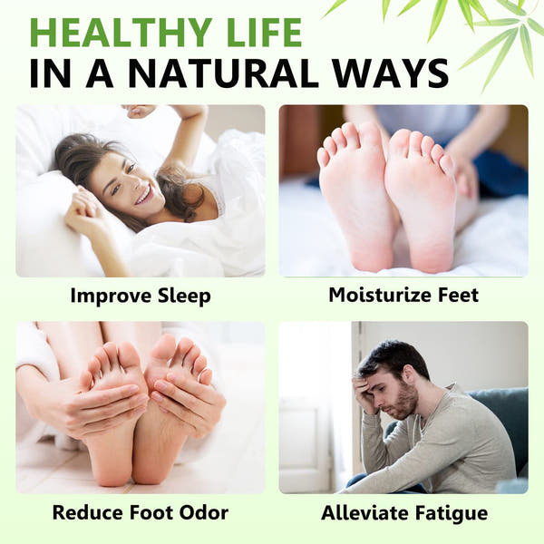 Natural Bamboo, Vinegar & Ginger Powder Foot Pads 20x 1 Pack