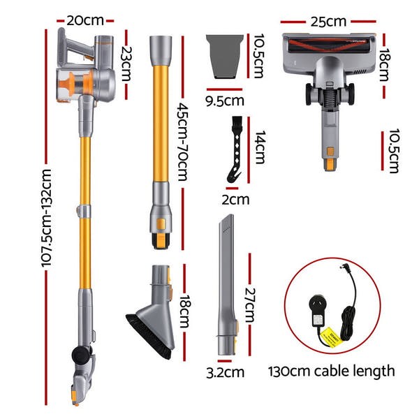Devanti 300W Stick Vacuum Cleaner Cordless