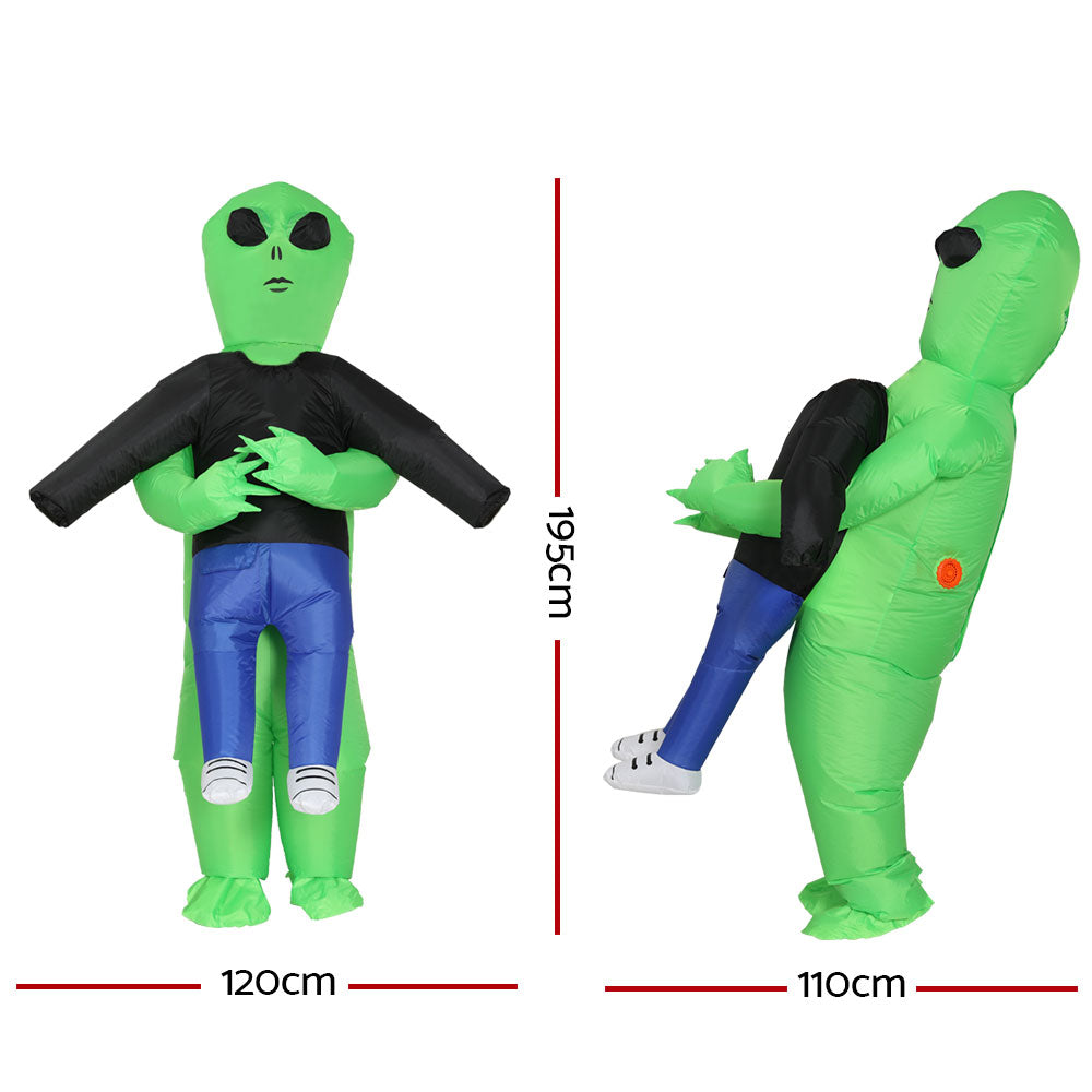 👽Inflatable Green Alien Costume for Adults