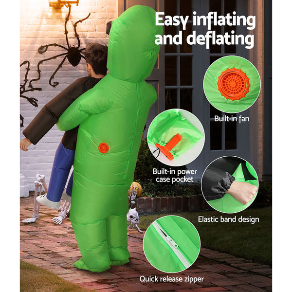 👽Inflatable Green Alien Costume for Adults