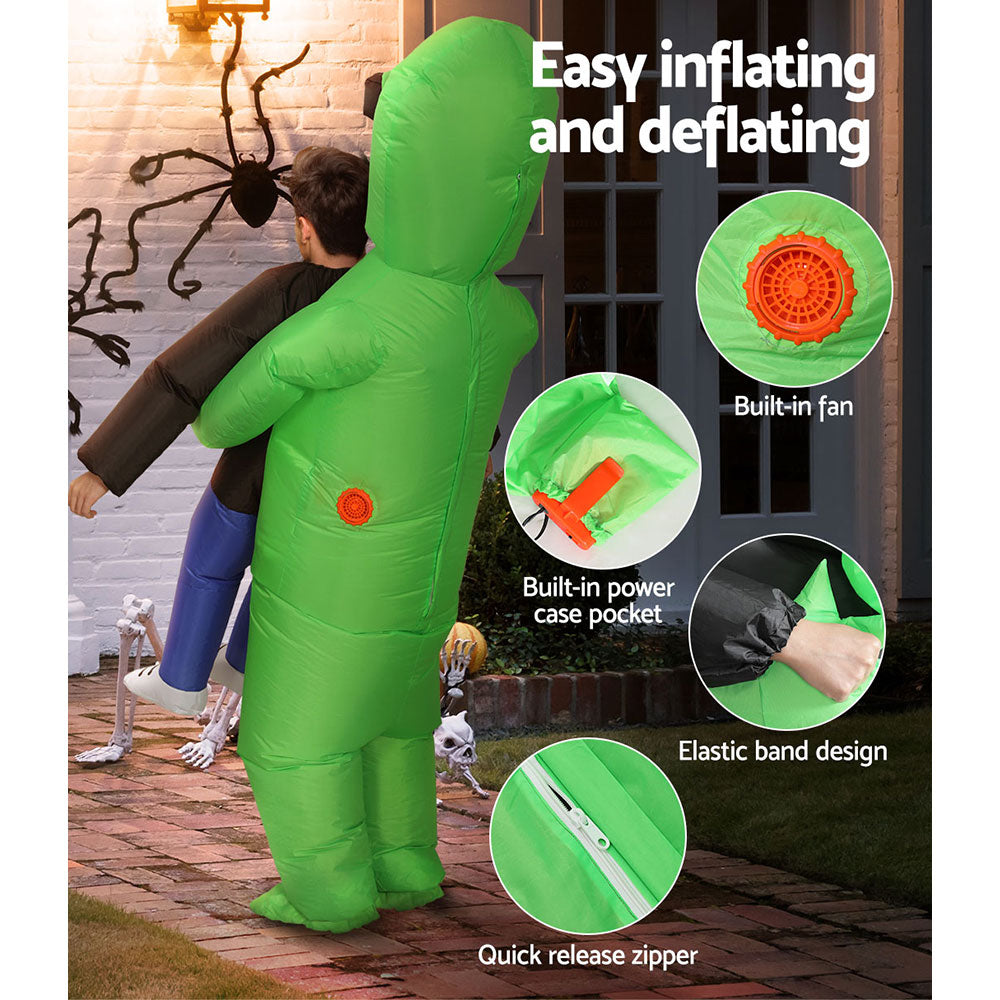 👽Inflatable Green Alien Costume for Adults