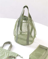 Green Mesh Beach Bag