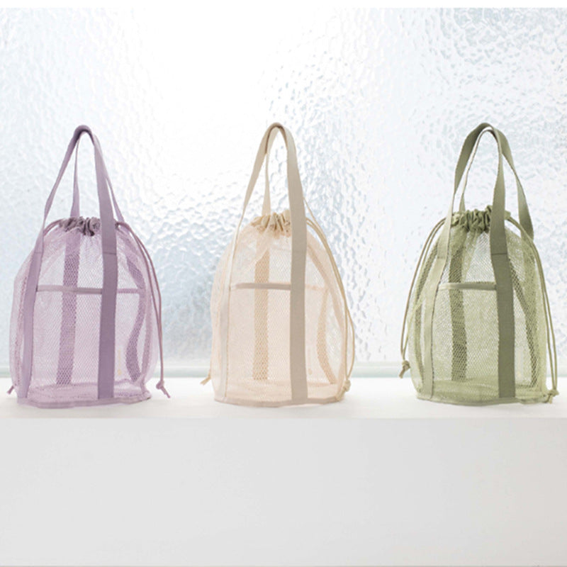 Green Mesh Beach Bag