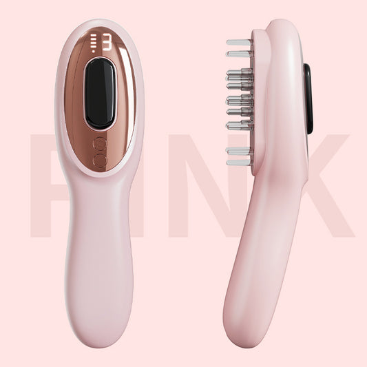 Electric Scalp Massager Comb with Red & Blue Light Therapy