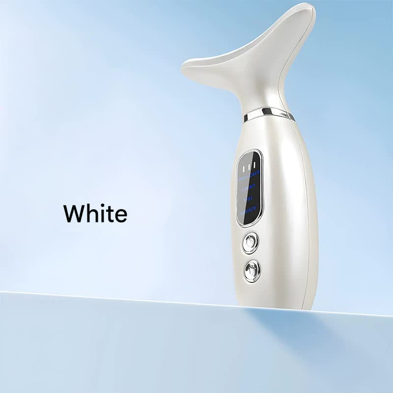 Multi-Functional Neck & Face Beauty Massager White