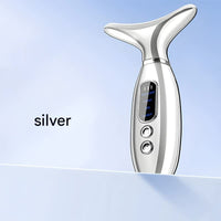 Multi-Functional Neck & Face Beauty Massager Silver