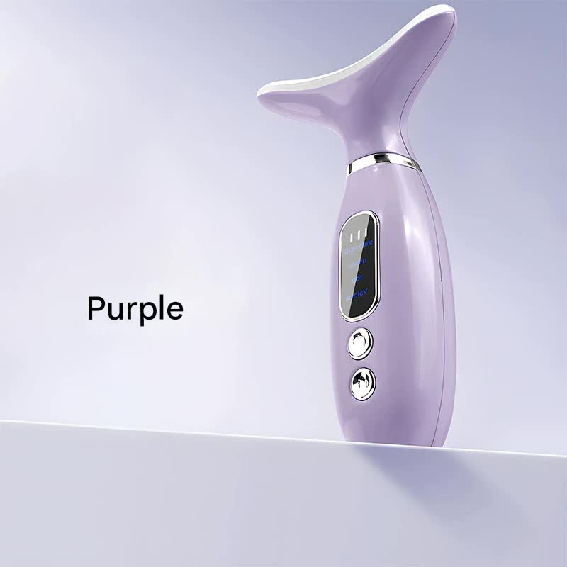 Multi-Functional Neck & Face Beauty Massager Purple