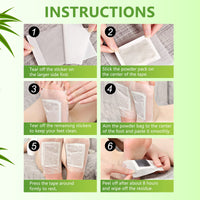 Natural Bamboo, Vinegar & Ginger Powder Foot Pads 20x 1 Pack